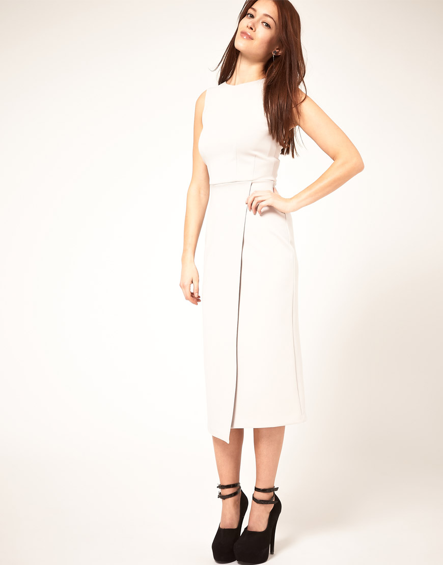 wrap pencil dress