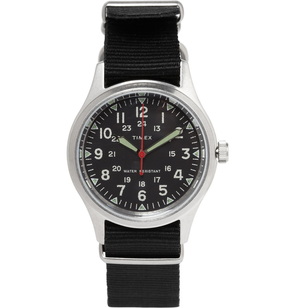 Timex Timex Military Watch In Black For Men - Lyst