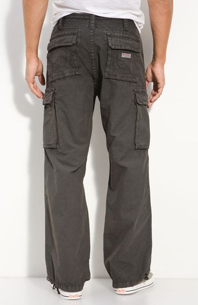 True Religion Anthony Cargo Pants in Gray for Men (charcoal) | Lyst