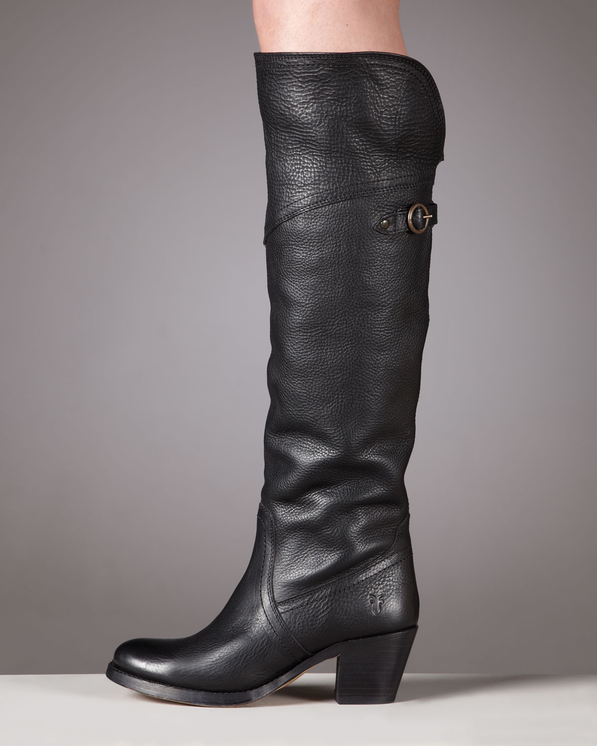 frye tall black boots