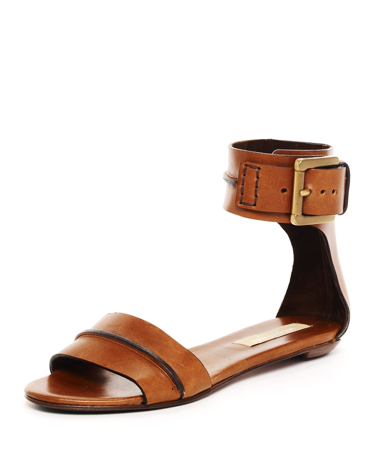 wrap around ankle flat sandals