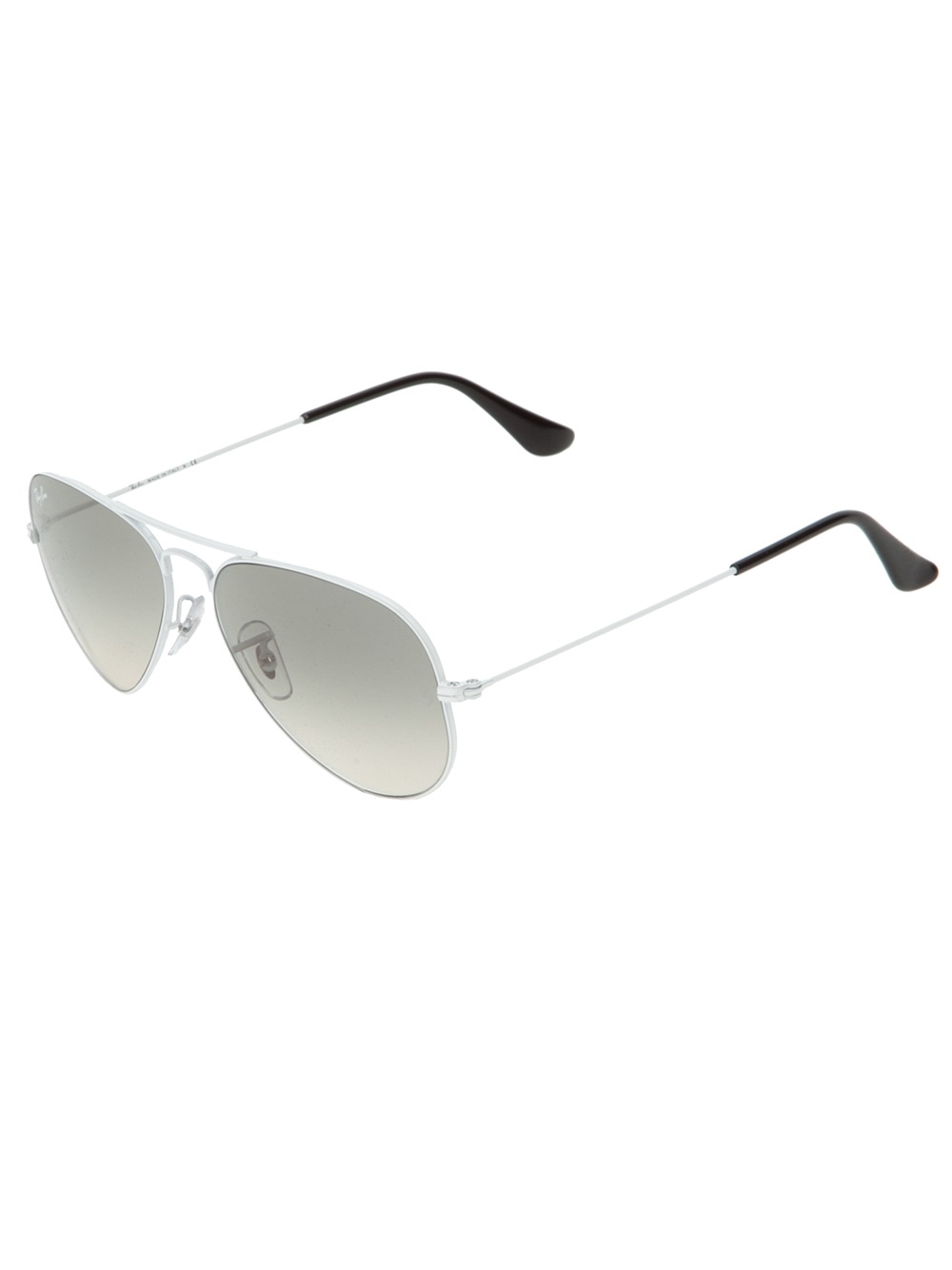 smog Gezond Ongeëvenaard Ray-Ban Aviator Sunglasses in White | Lyst