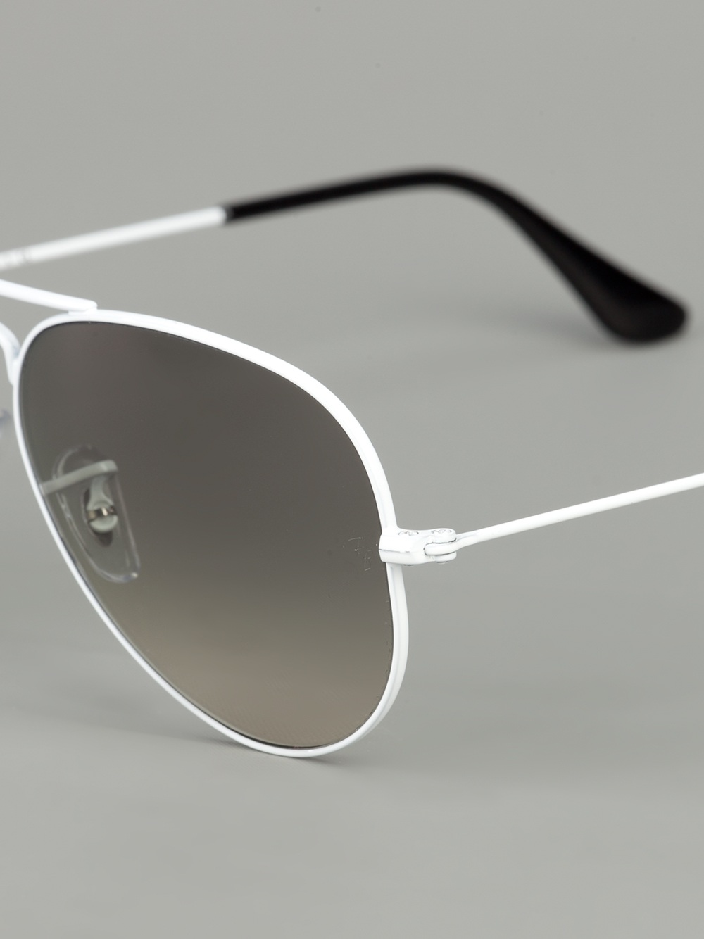 white aviator ray bans