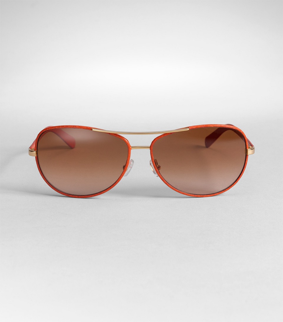 Tory burch orange aviator sunglasses sales
