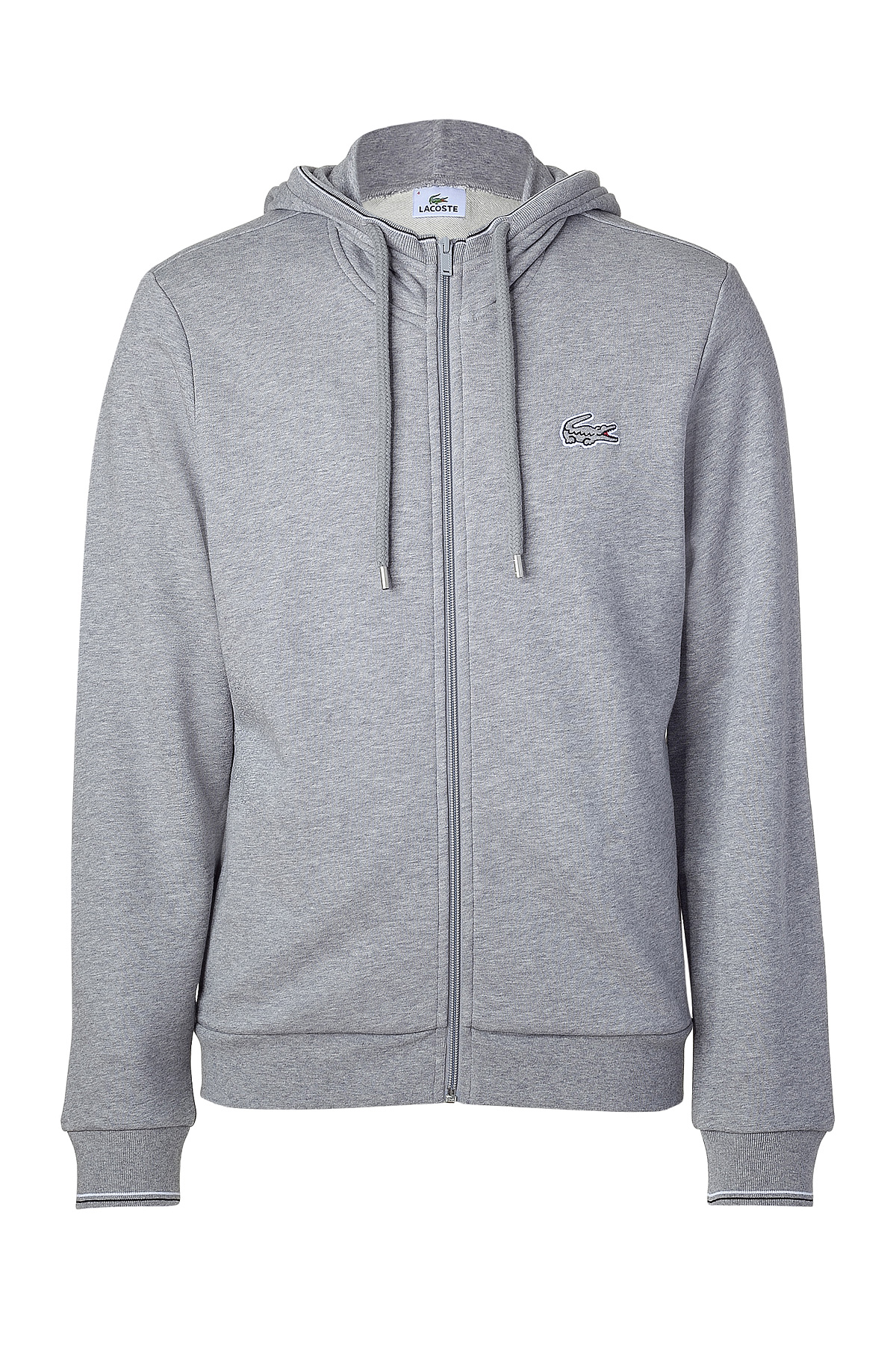 Lacoste Light Grey Hoodie Jacket in Gray for Men (grey) | Lyst
