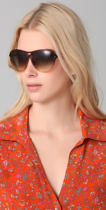 Tom Ford Tabitha Sunglasses in Brown | Lyst