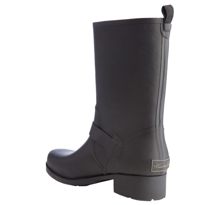 Kenneth cole Black Rubber Electric Rain Engineer Rain Boots in Black ...