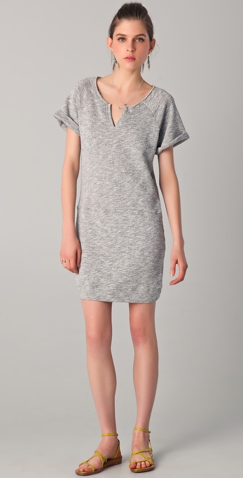 grey short sleeve dress