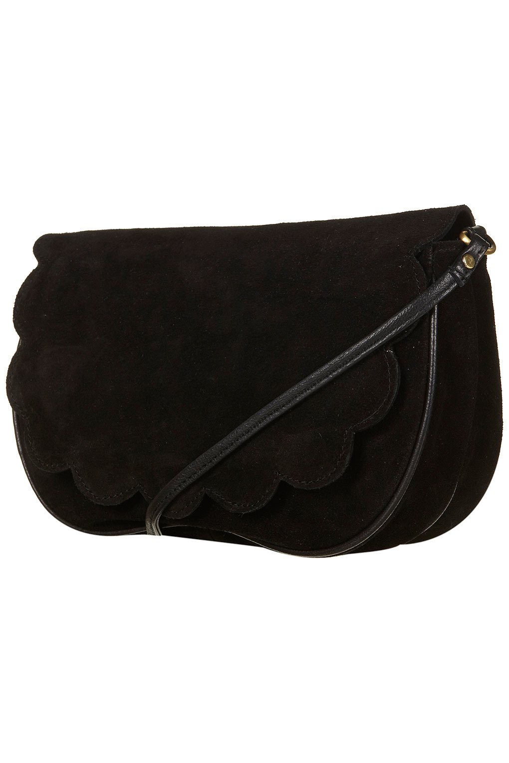 black suede crossbody purse