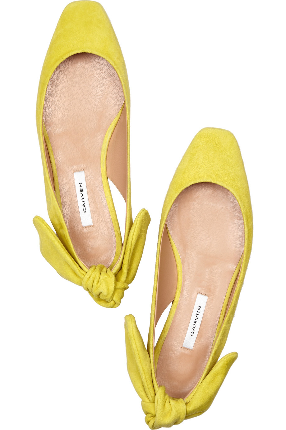 yellow slingbacks