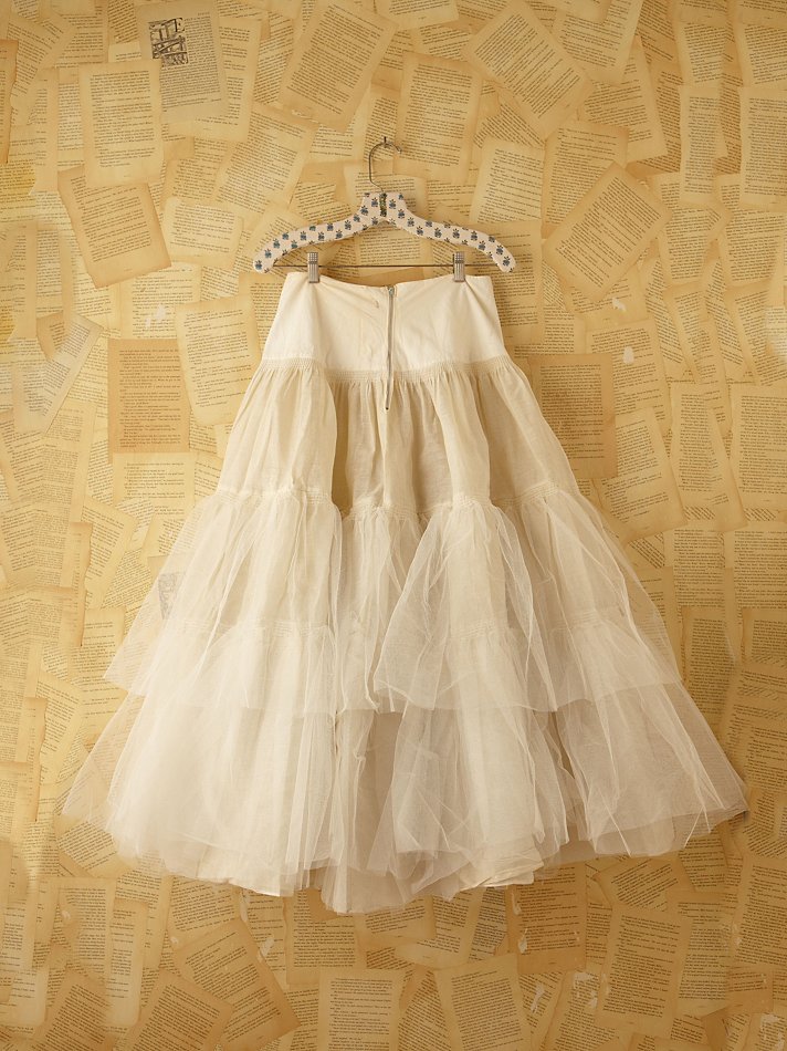 50s tulle skirt top
