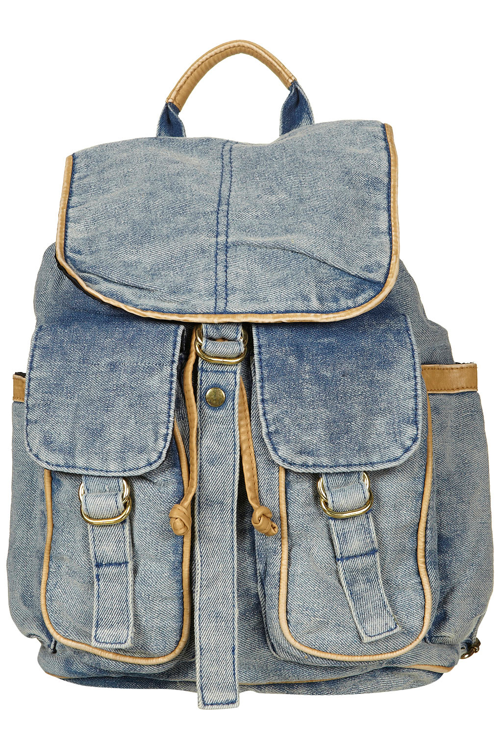 Lyst Blue Acid Wash Backpack in Blue
