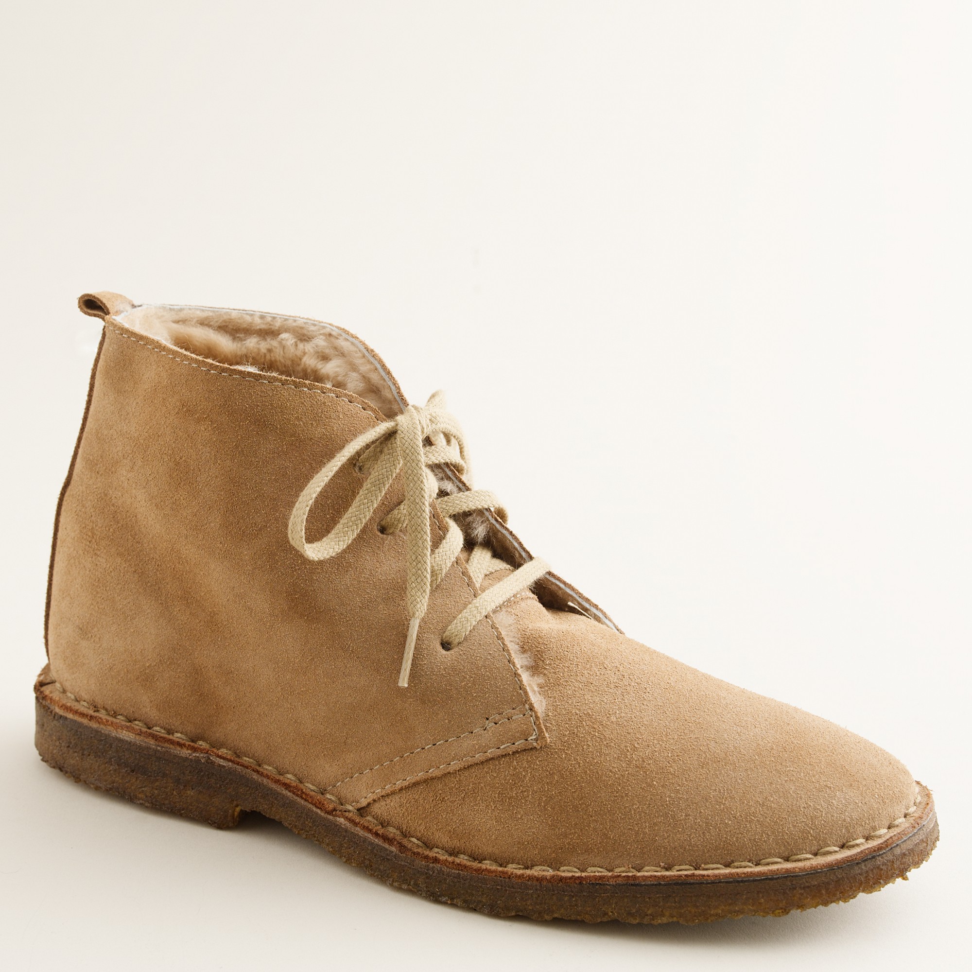 J.Crew Suede Shearling-lined Macalister Boots in Brown Men Lyst