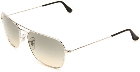 Ray-ban Ray-ban Caravan Square Aviator Sunglasses in Silver for Men ...