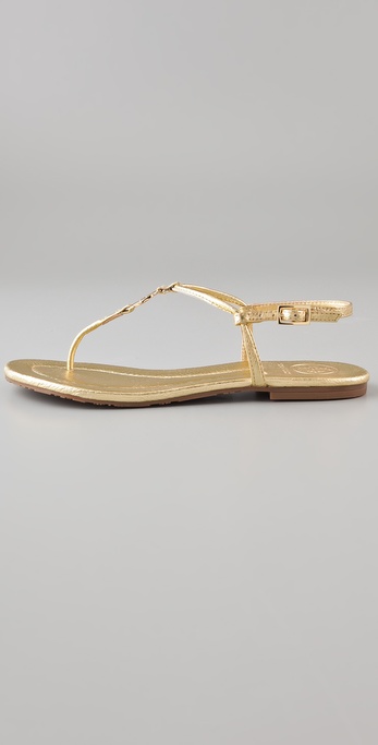 tory burch emmy sandals gold