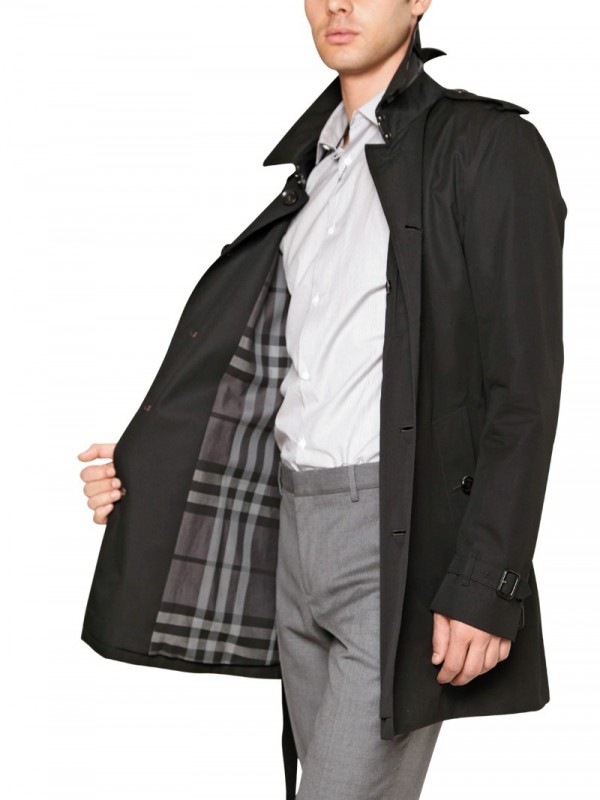 park Verpersoonlijking makkelijk te gebruiken Burberry Single Breasted Cotton Trench Coat in Black for Men | Lyst