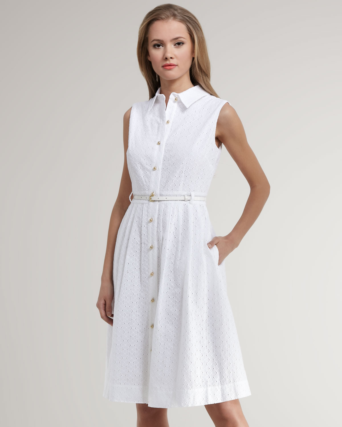 kate spade white eyelet dress