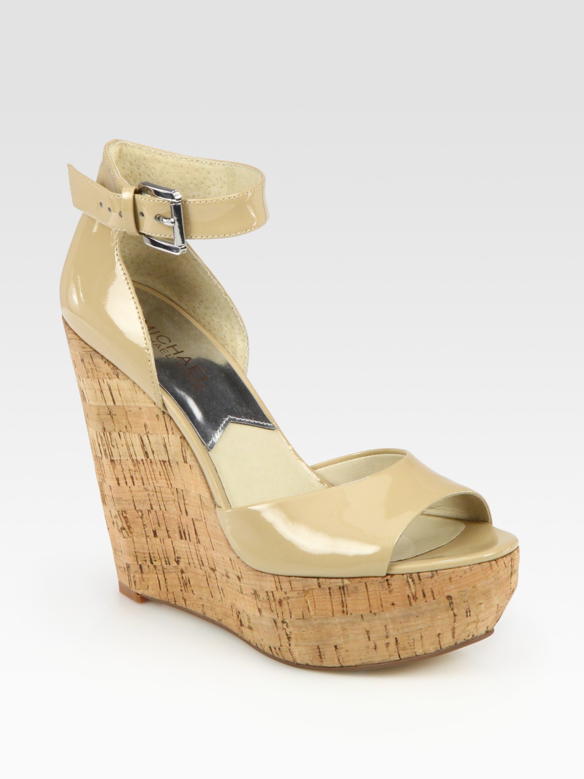 michael kors cork wedges