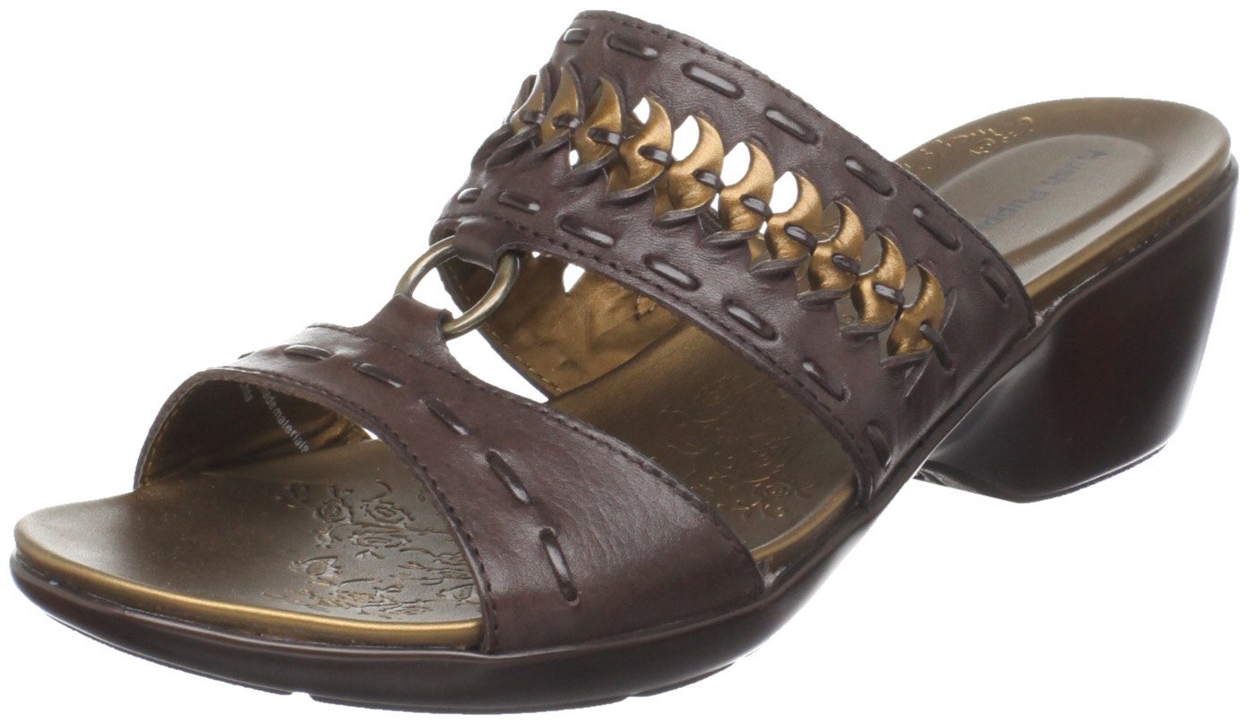 Hush puppies® Knotted Slide Sandal in Brown (dark brown