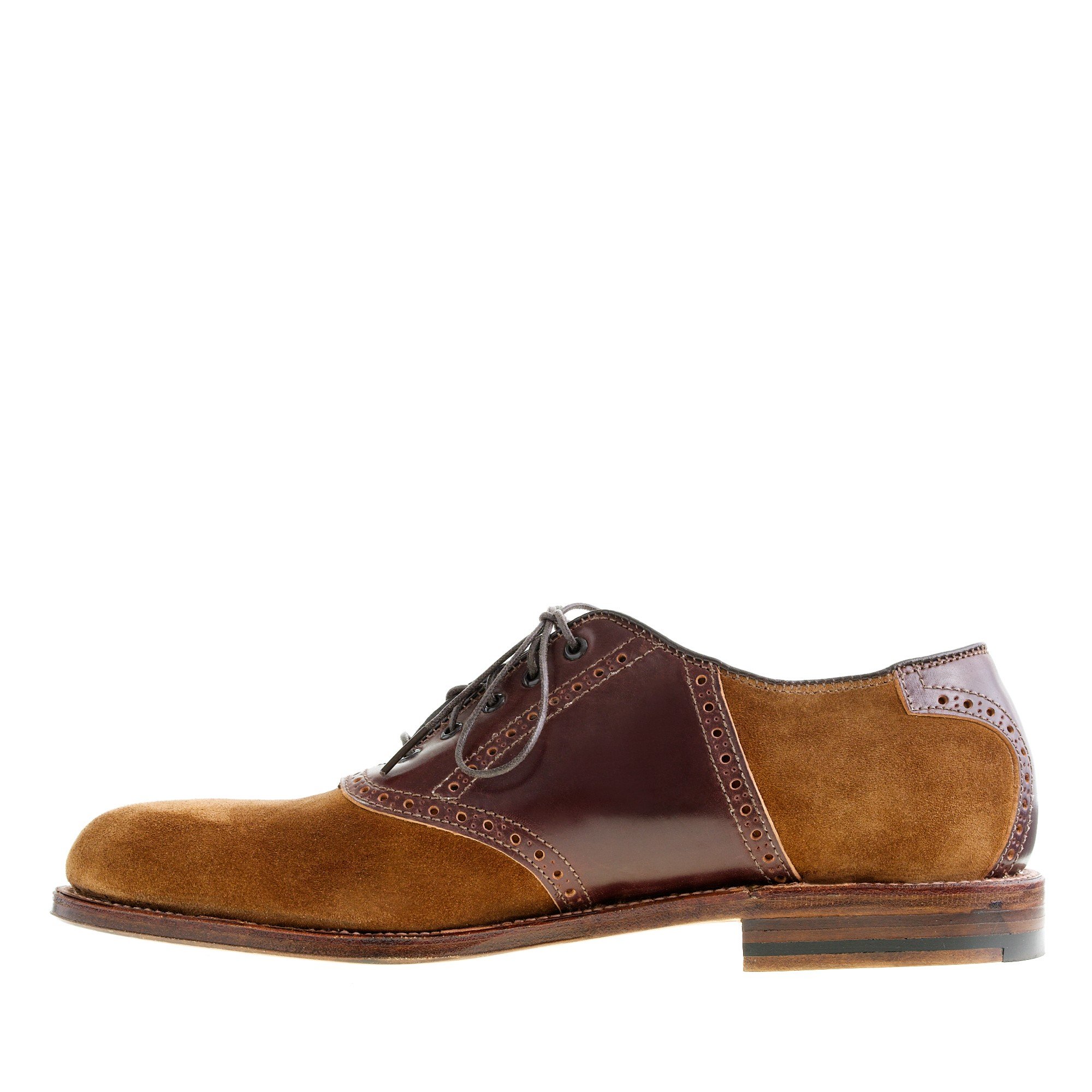 J.crew Two-tone Cordovan Saddle Shoes in Brown for Men | Lyst