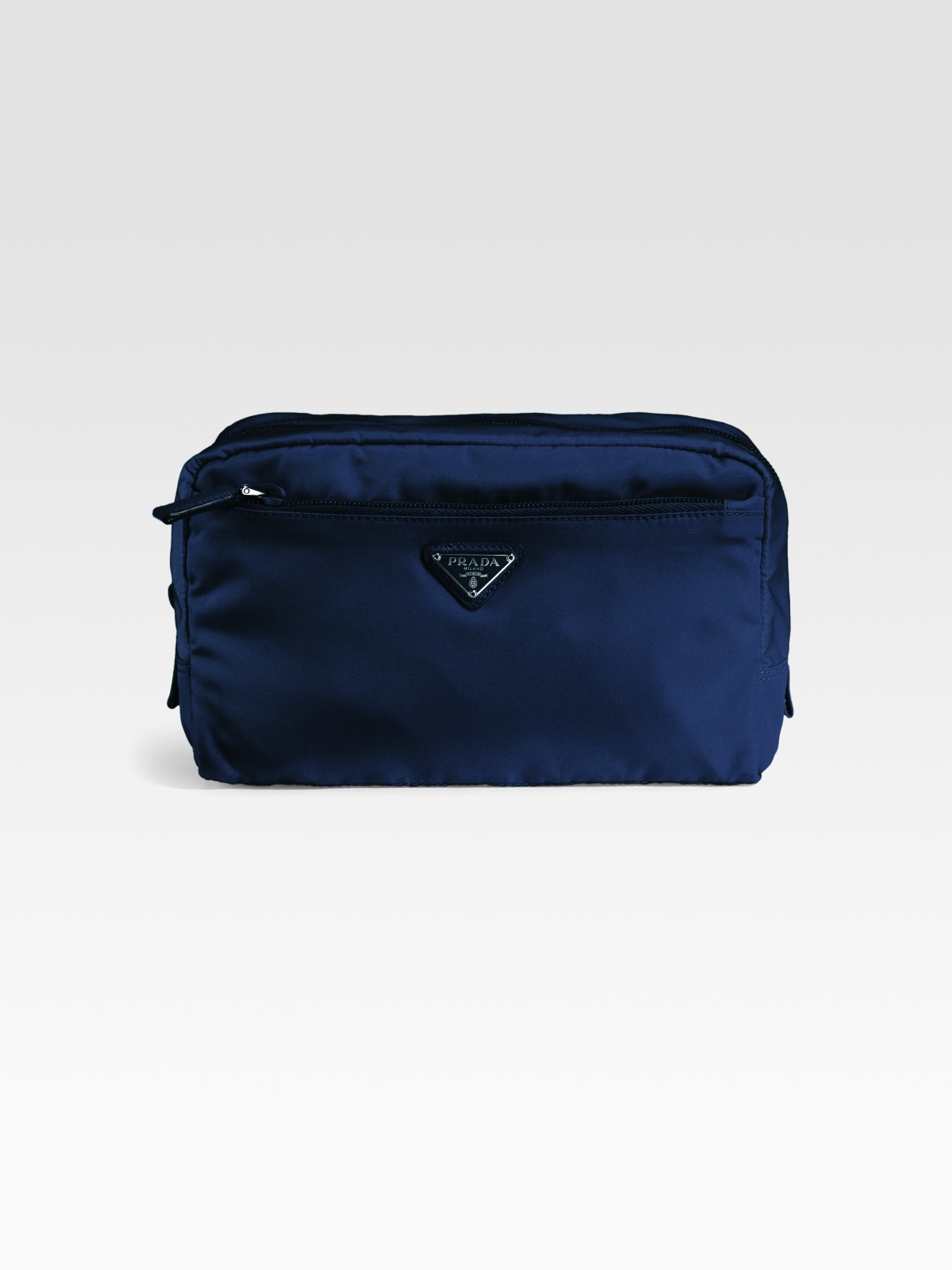 Prada Large Nylon Cosmetic Bag in Blue - Lyst
