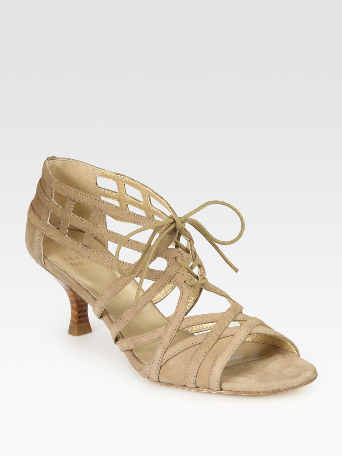 stuart weitzman tie up sandals