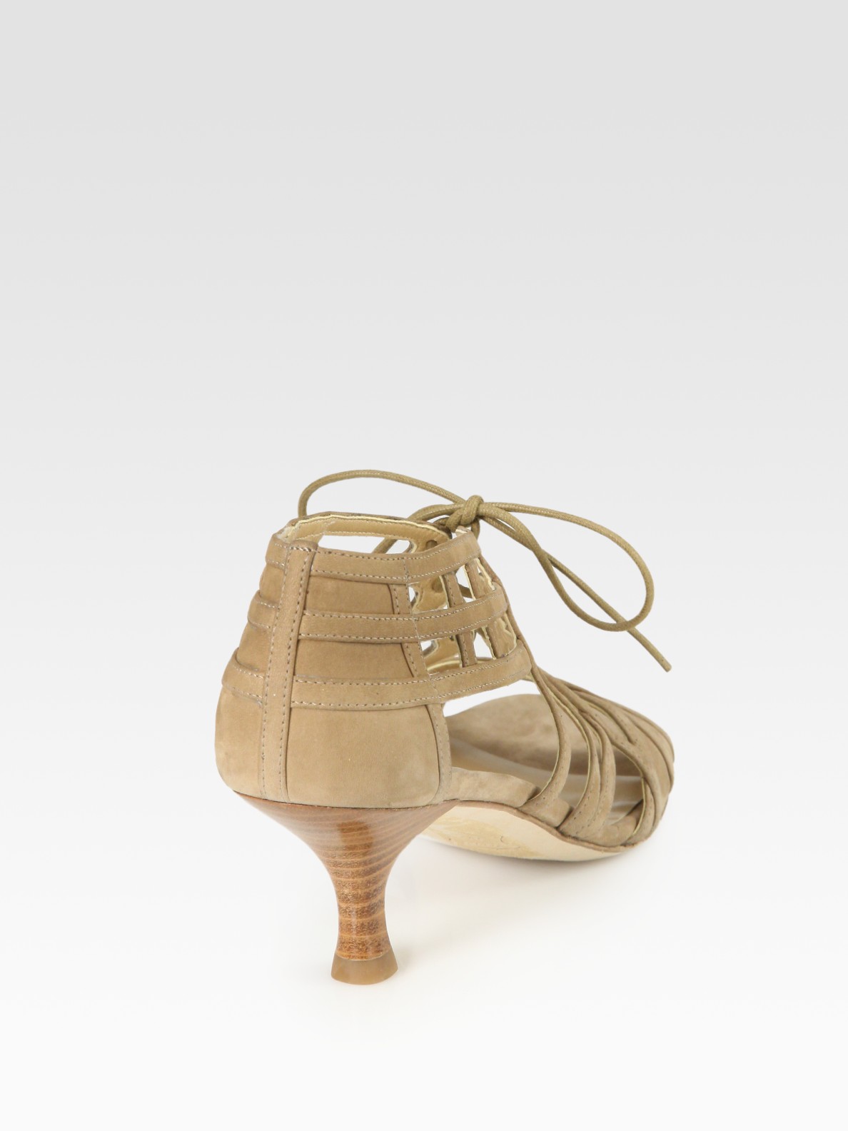 stuart weitzman tie up sandals