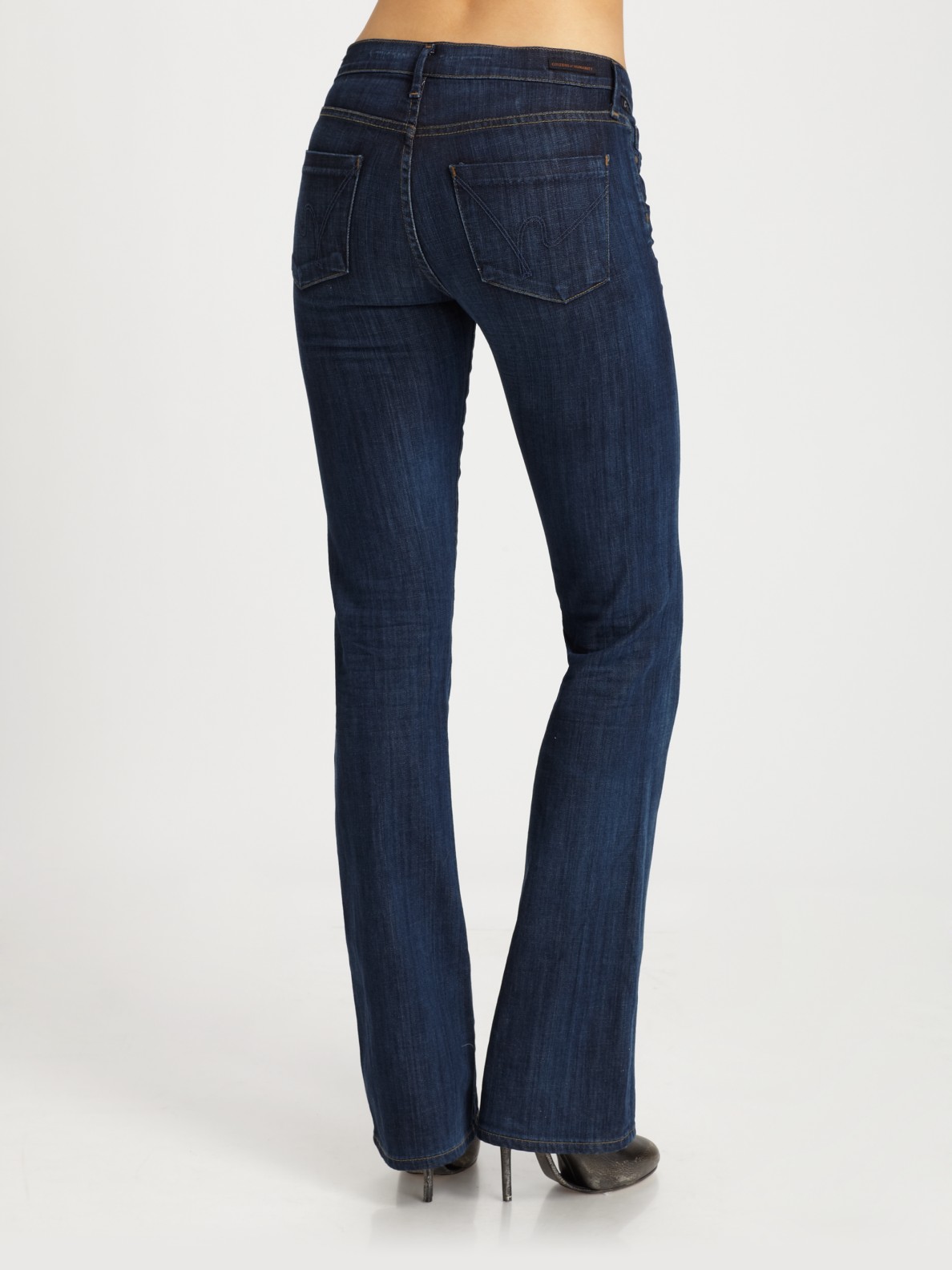 Citizens of Humanity Amber Medium Rise Bootcut Jeans in Blue | Lyst