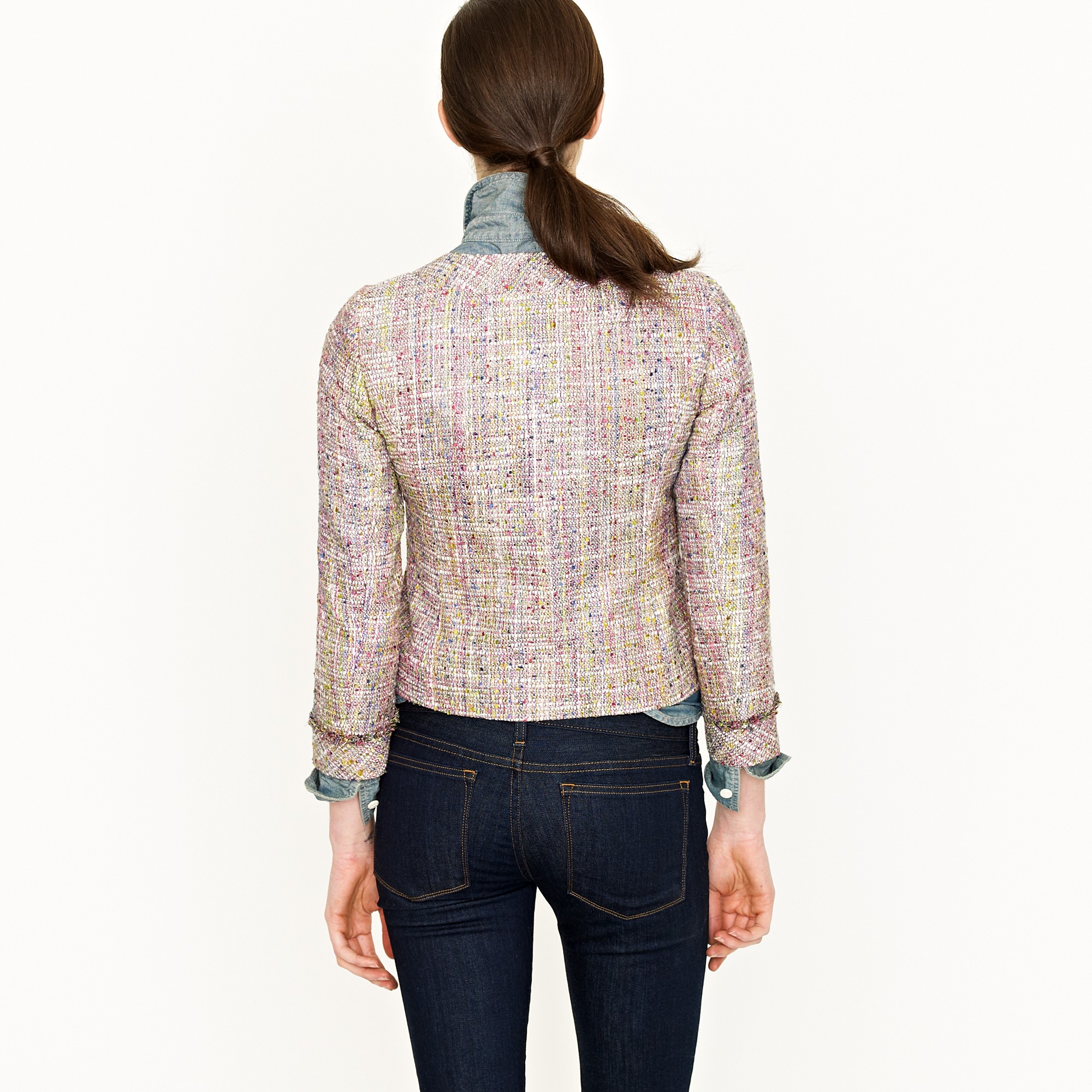 J.Crew Confetti Tweed Jacket Lyst