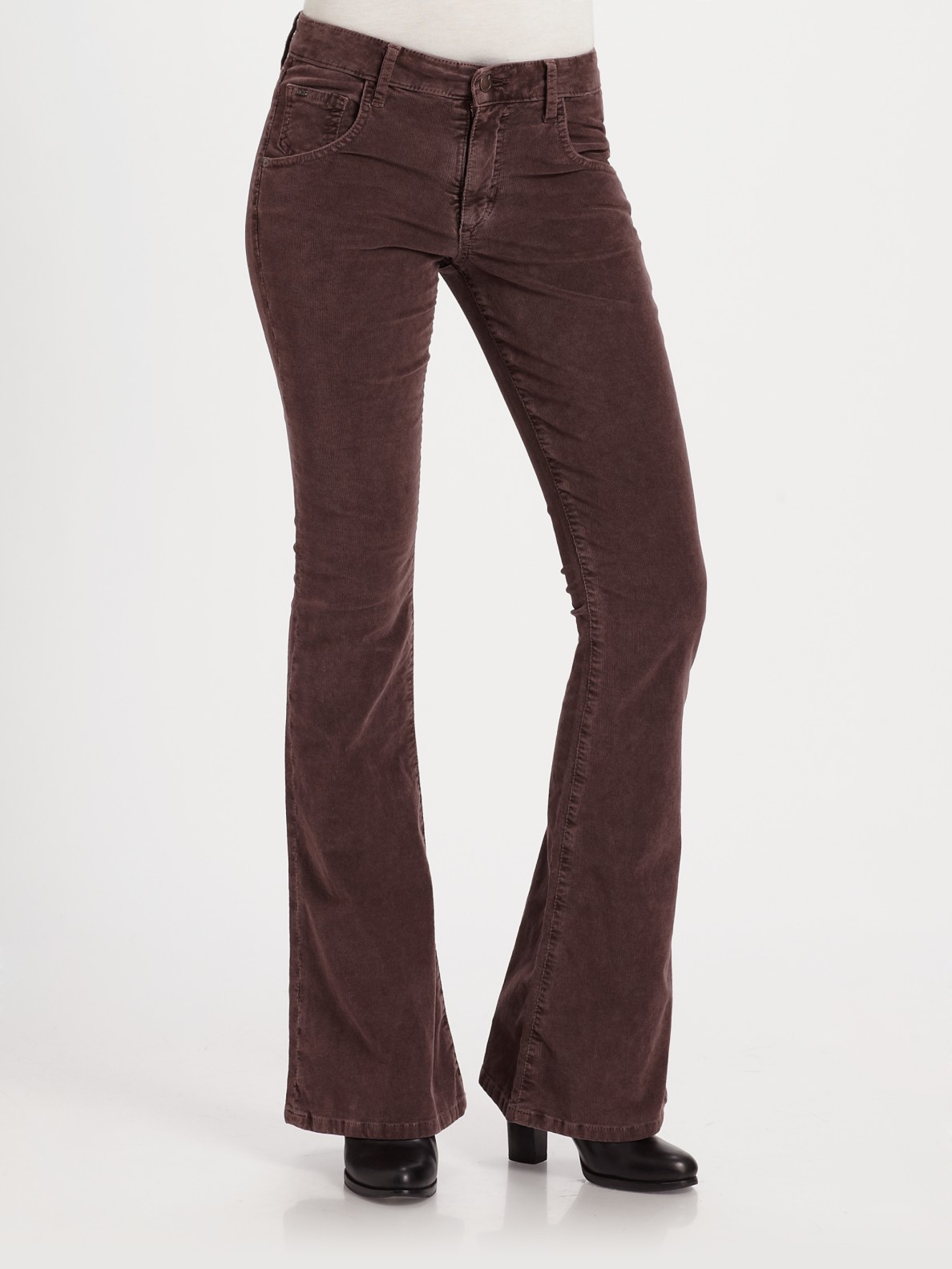 Lyst - Joe's jeans Visionnaire Flare Corduroy Pants in Purple