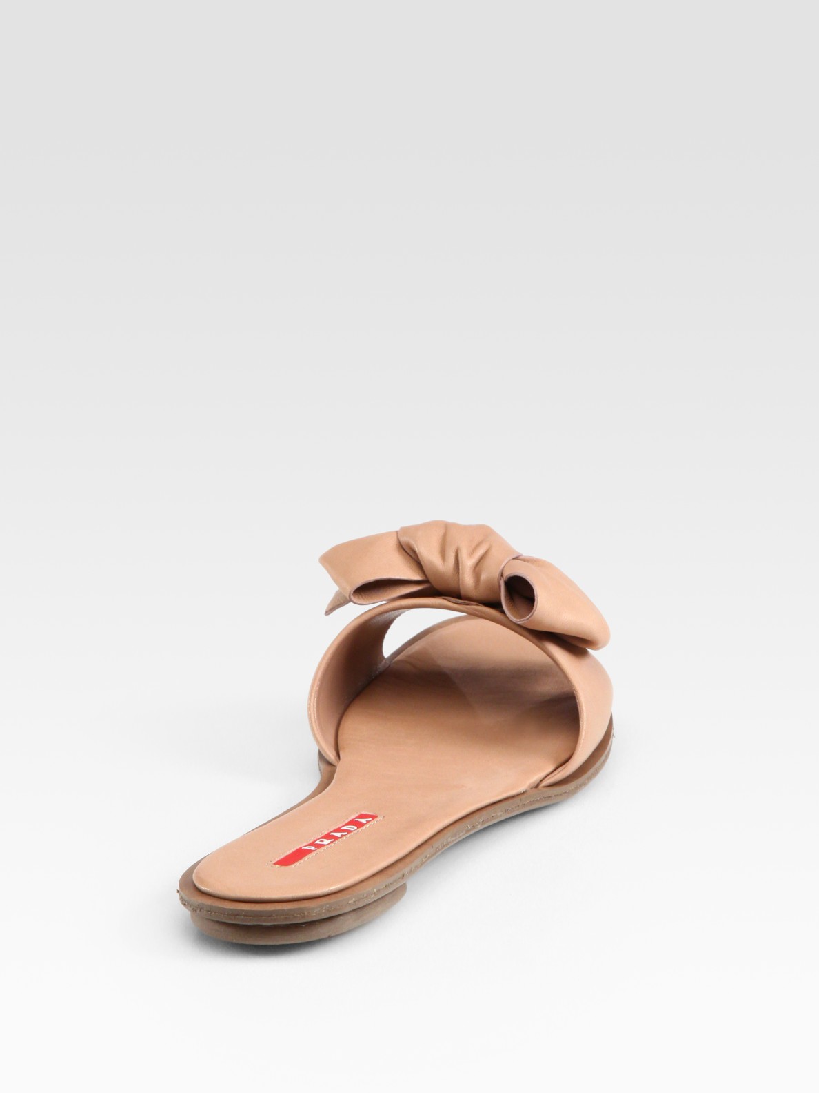 flat leather slides