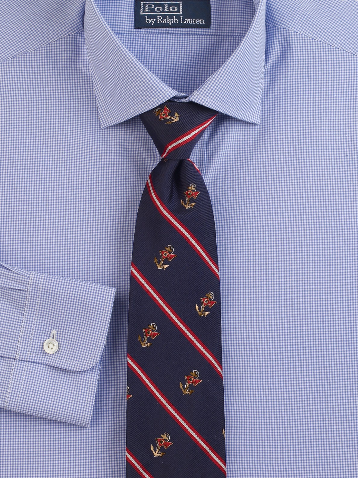 Polo Ralph Lauren Printed Silk Tie in Navy (Blue) for Men | Lyst