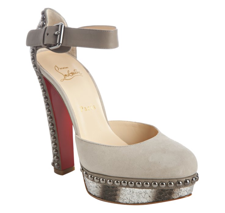 leather louboutin heels