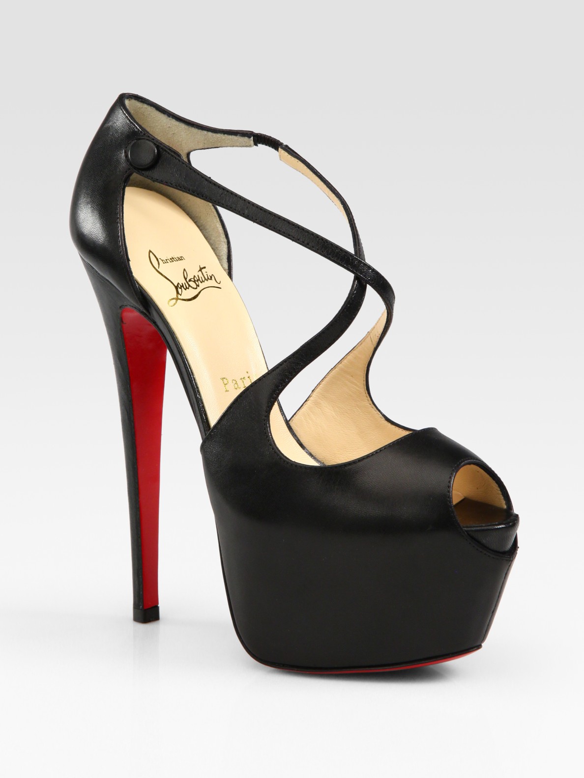 criss cross platform sandals