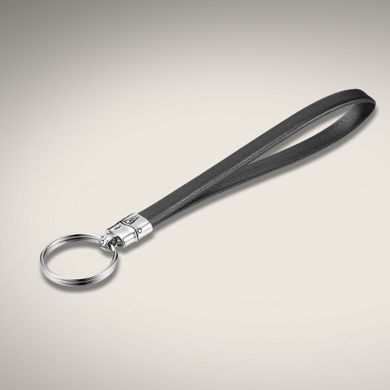 Lyst John Hardy Black Leather Strap Key Ring in Black for Men