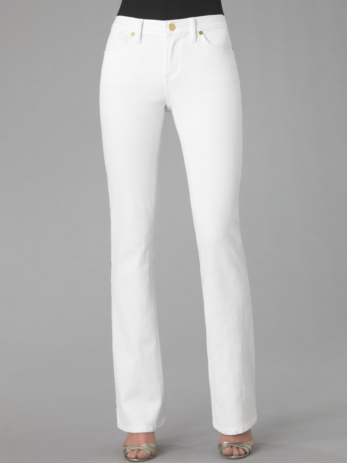 Tory Burch Tory Classic Jeans in White | Lyst