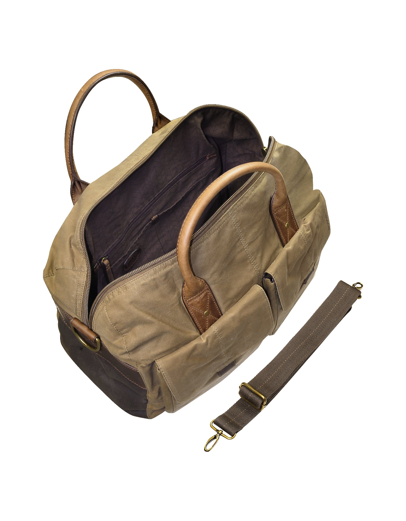 Fossil Men's Leather Duffle Bag Walden Wong