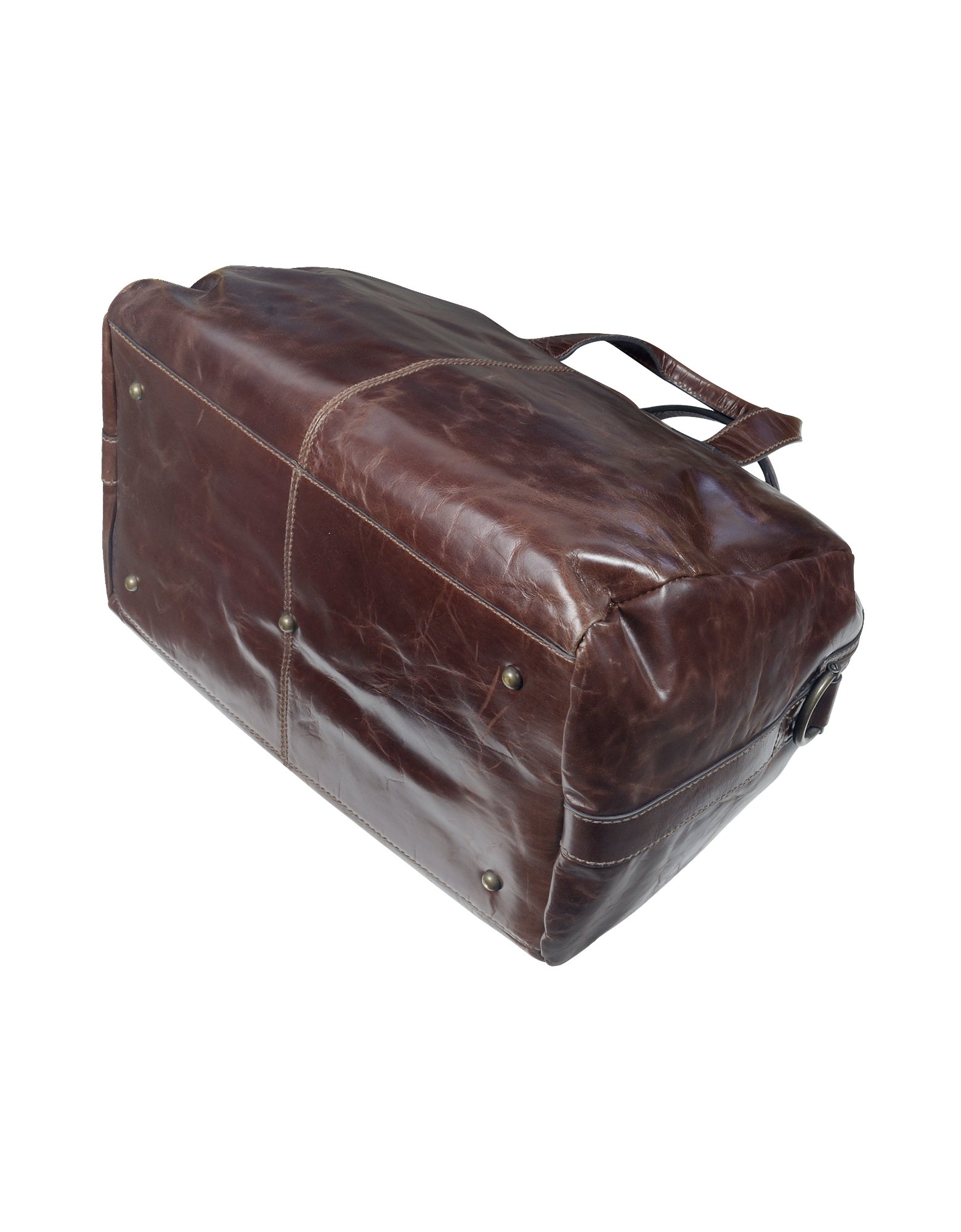 fossil leather duffle