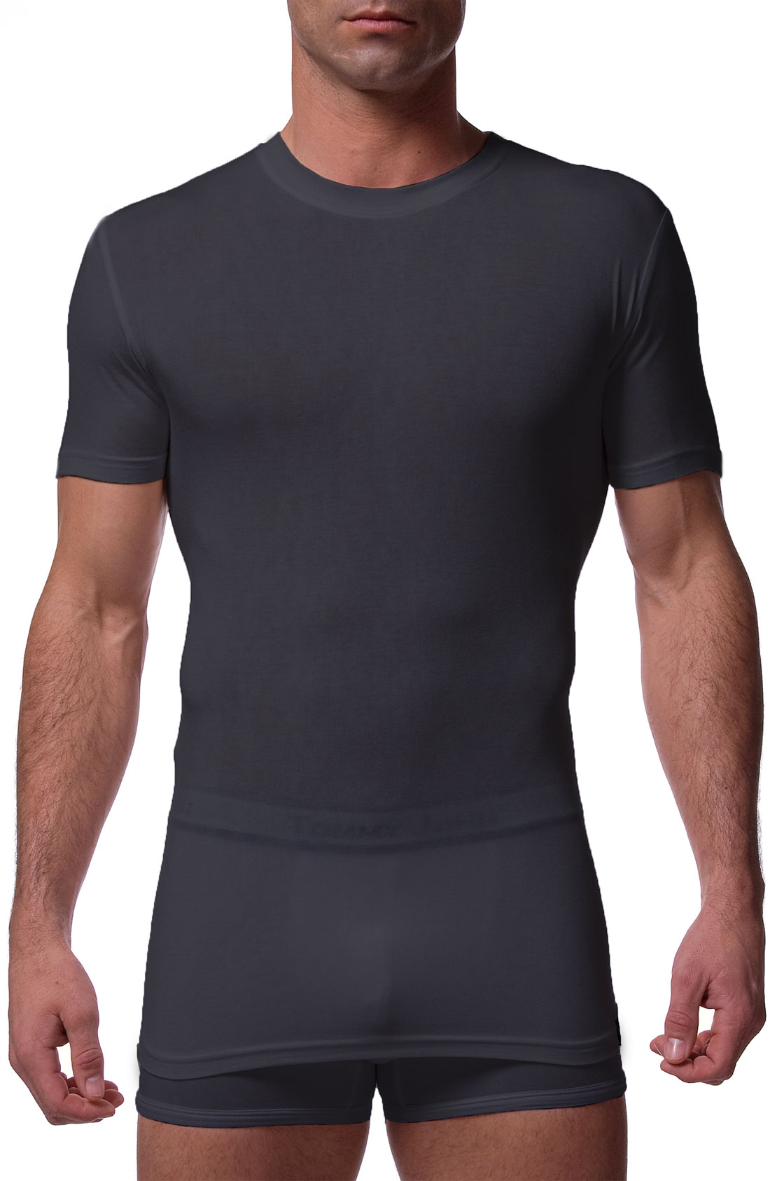 Tommy John 'Second Skin' Crewneck T-Shirt in Black for Men | Lyst