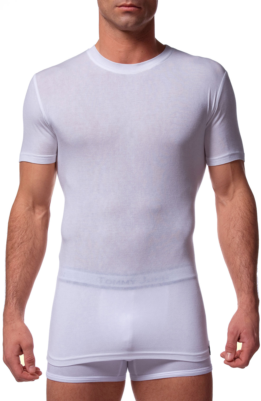 Tommy john 'second Skin' Crewneck T-shirt in White for Men | Lyst