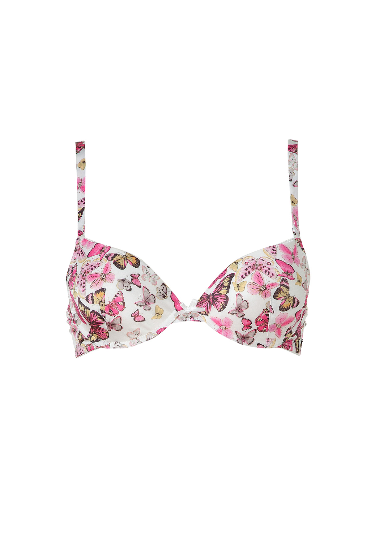 D&g White Butterfly Print Push Up Bra in Pink (white) | Lyst