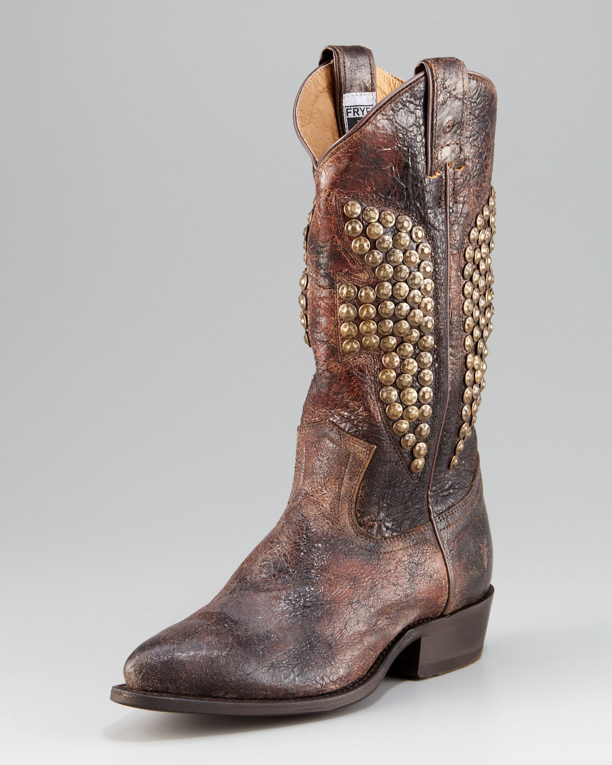studded frye boots