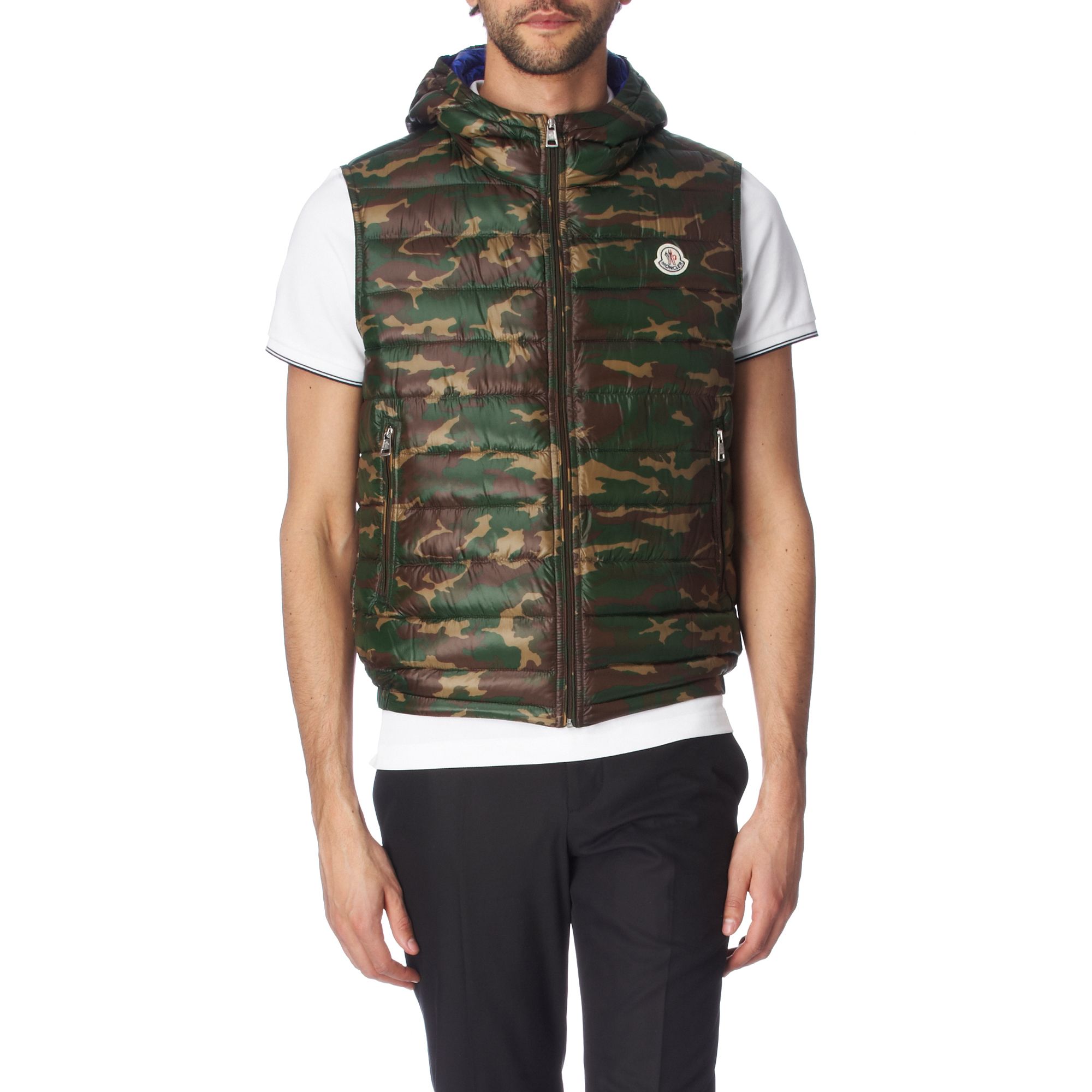 Moncler Patrick Camouflage Gilet in 