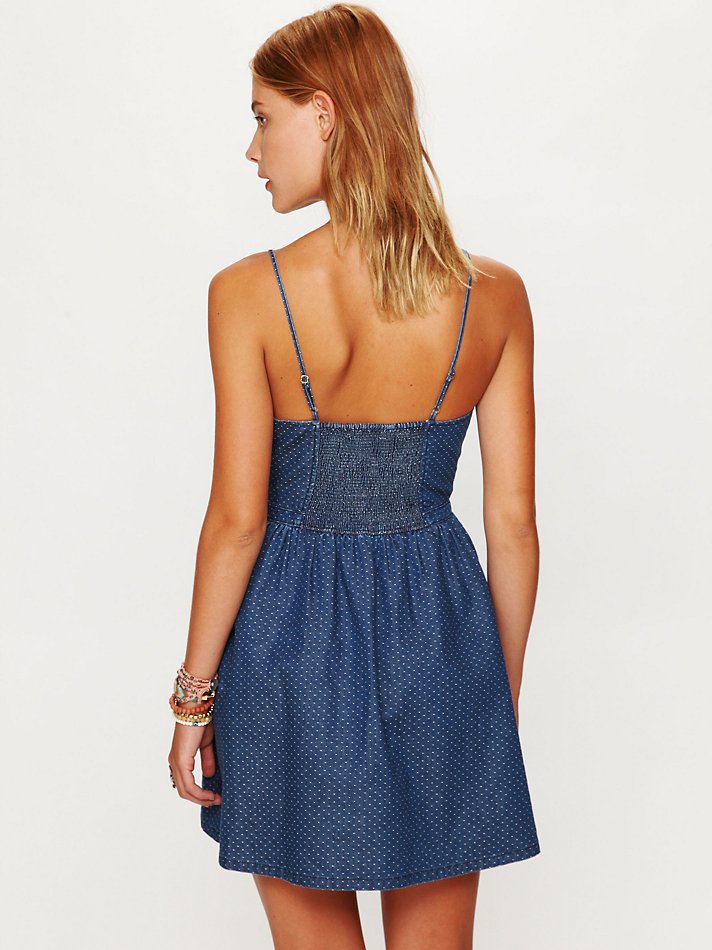 free people polka dot dress