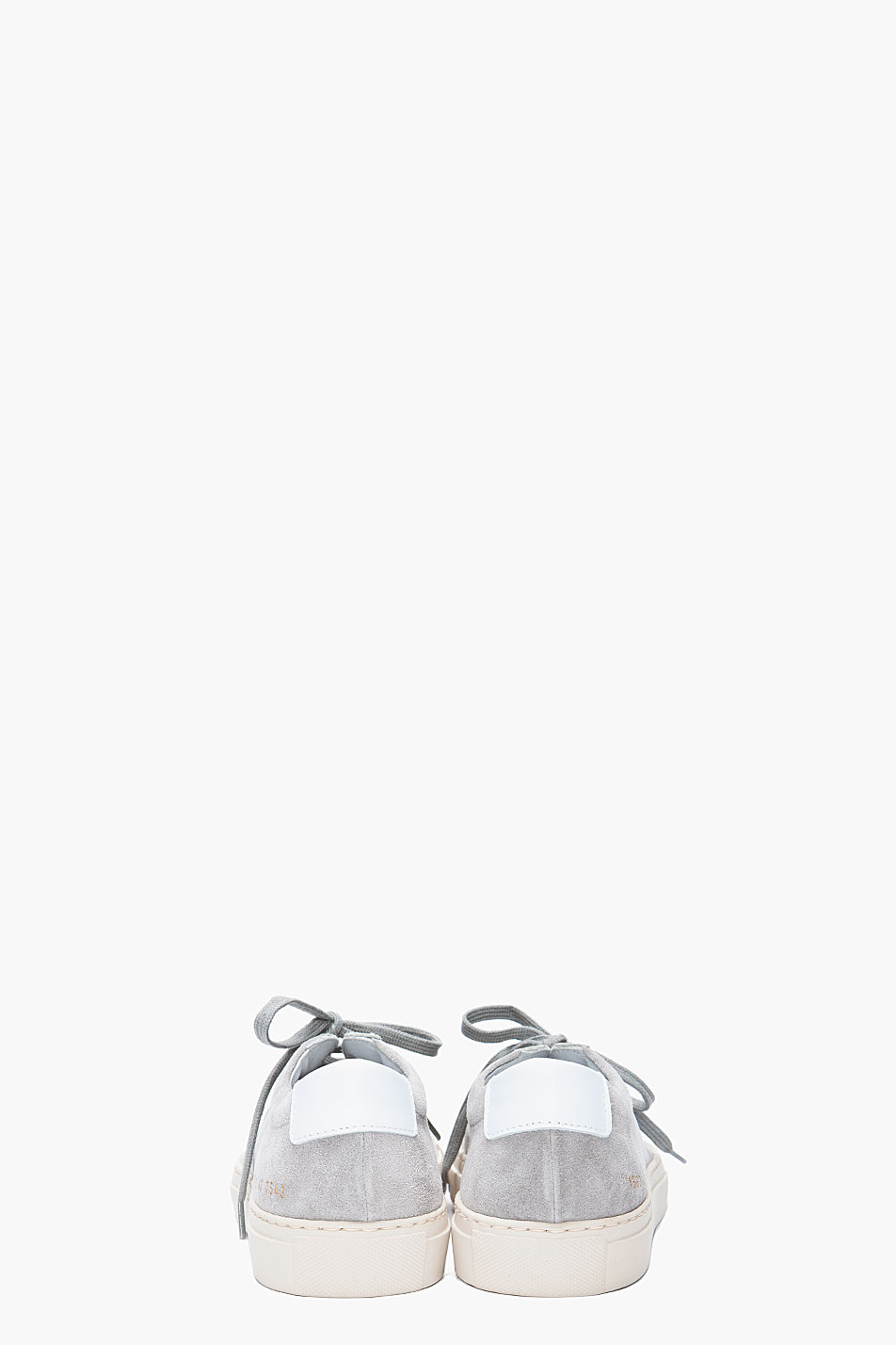 common projects dark grey suede