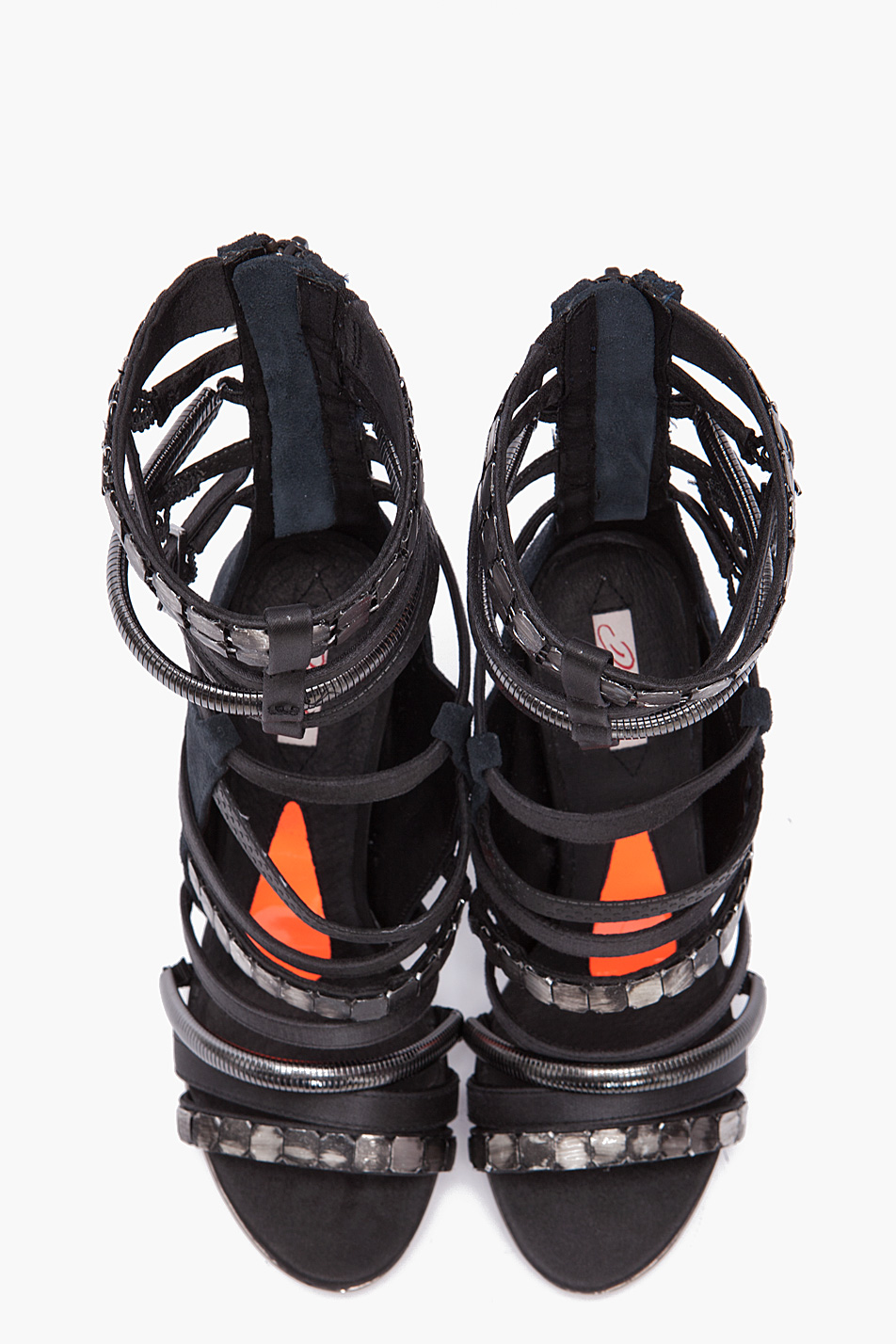 Lyst Diesel Jane Studded Heels in Black