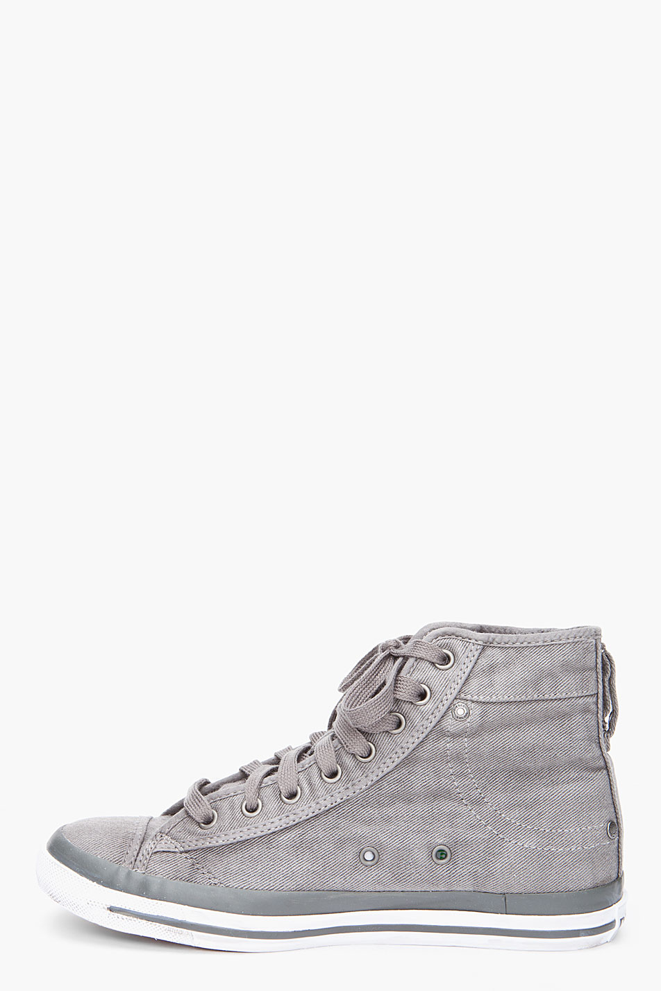 gunmetal gray shoes on Diesel Gunmetal Grey Exposure I Sneakers In Gray For Men Lyst