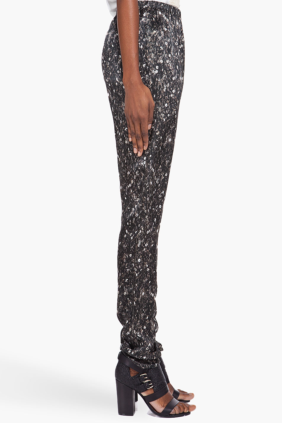 Lanvin Silk Evening Pants in Black - Lyst