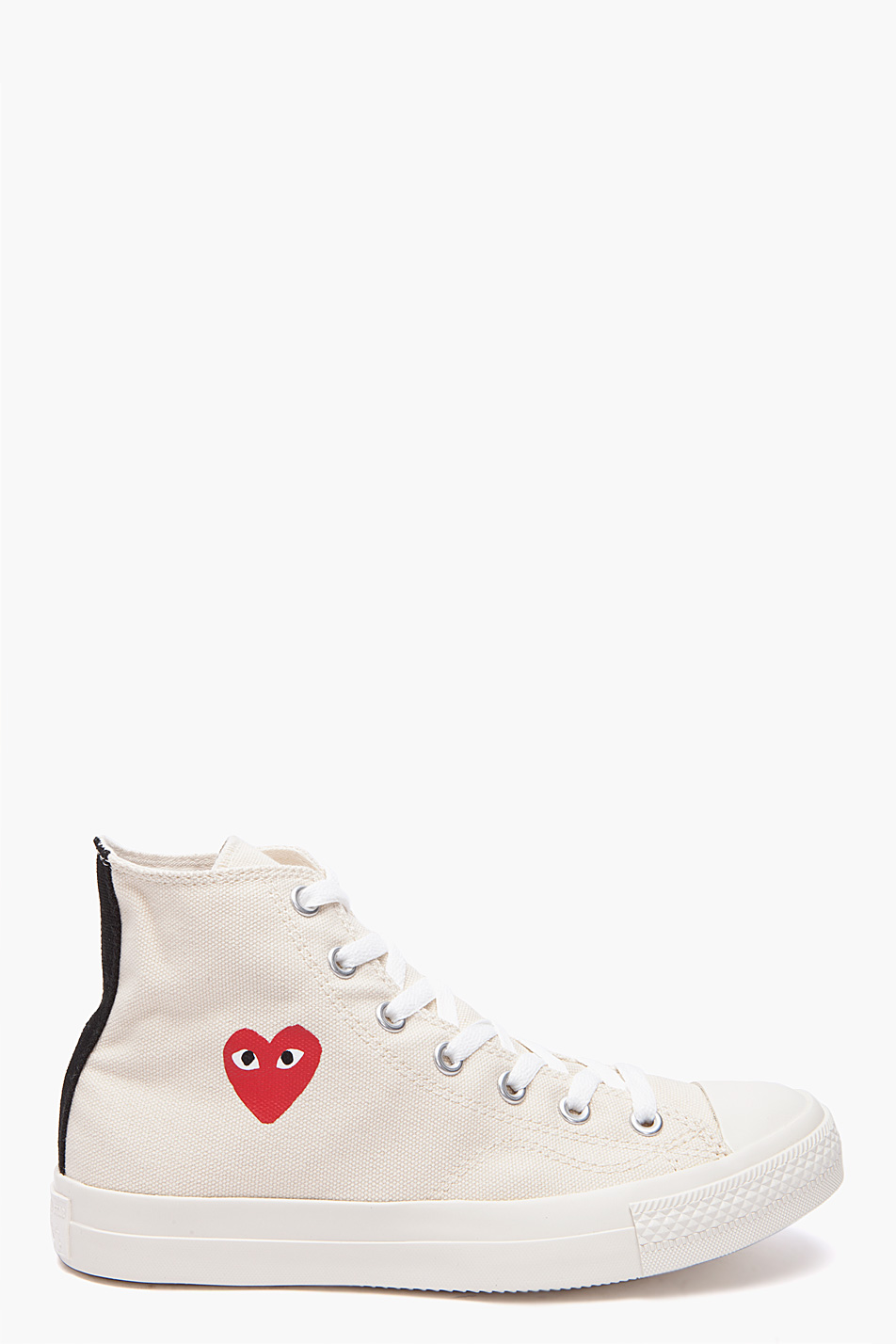 white converse with red heart