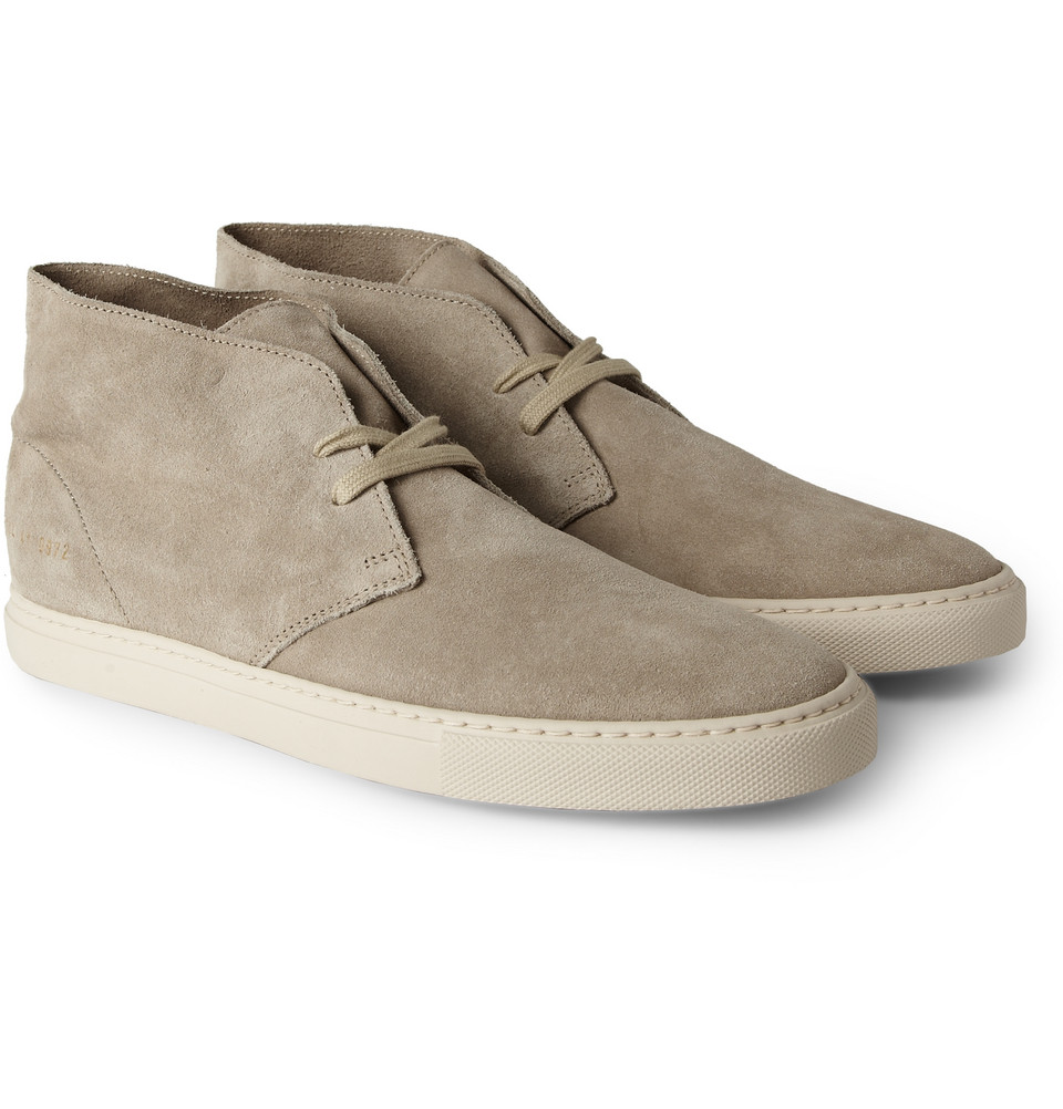 Common Projects Suede Chukka Boots in Natural for Men | Lyst